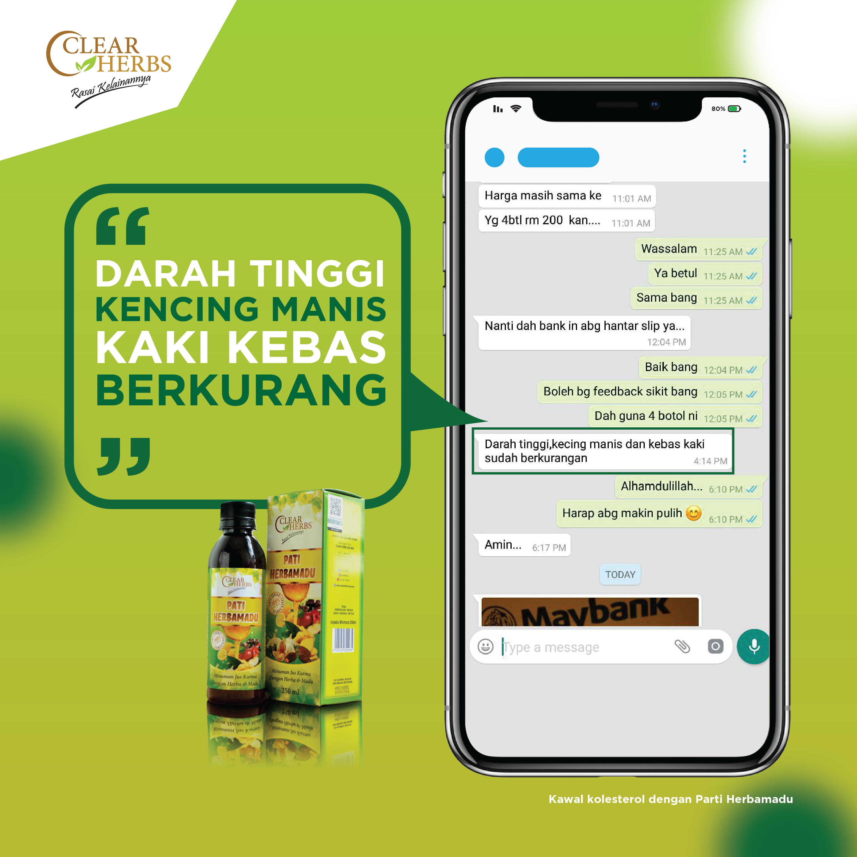 Testimoni  Clear Herbs